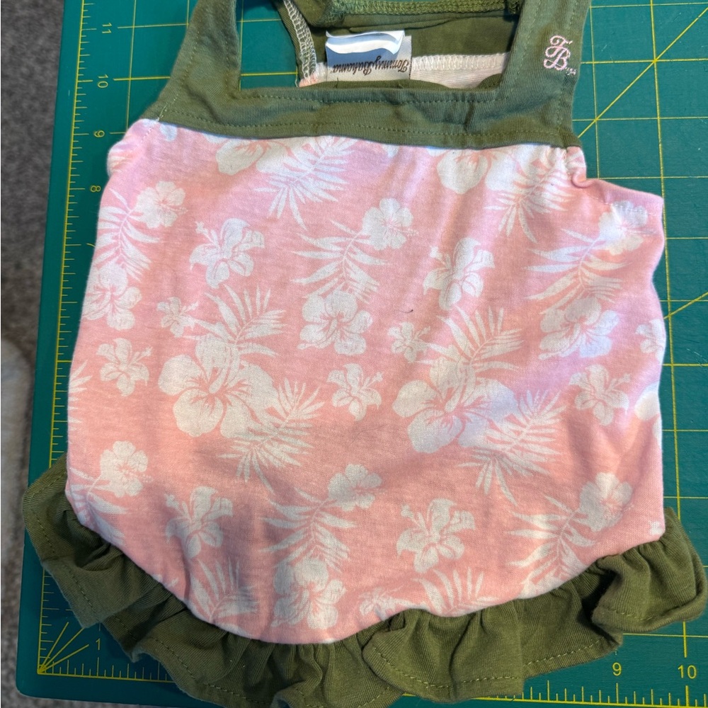 Tommy Bahama Pink and Green Dog Dress